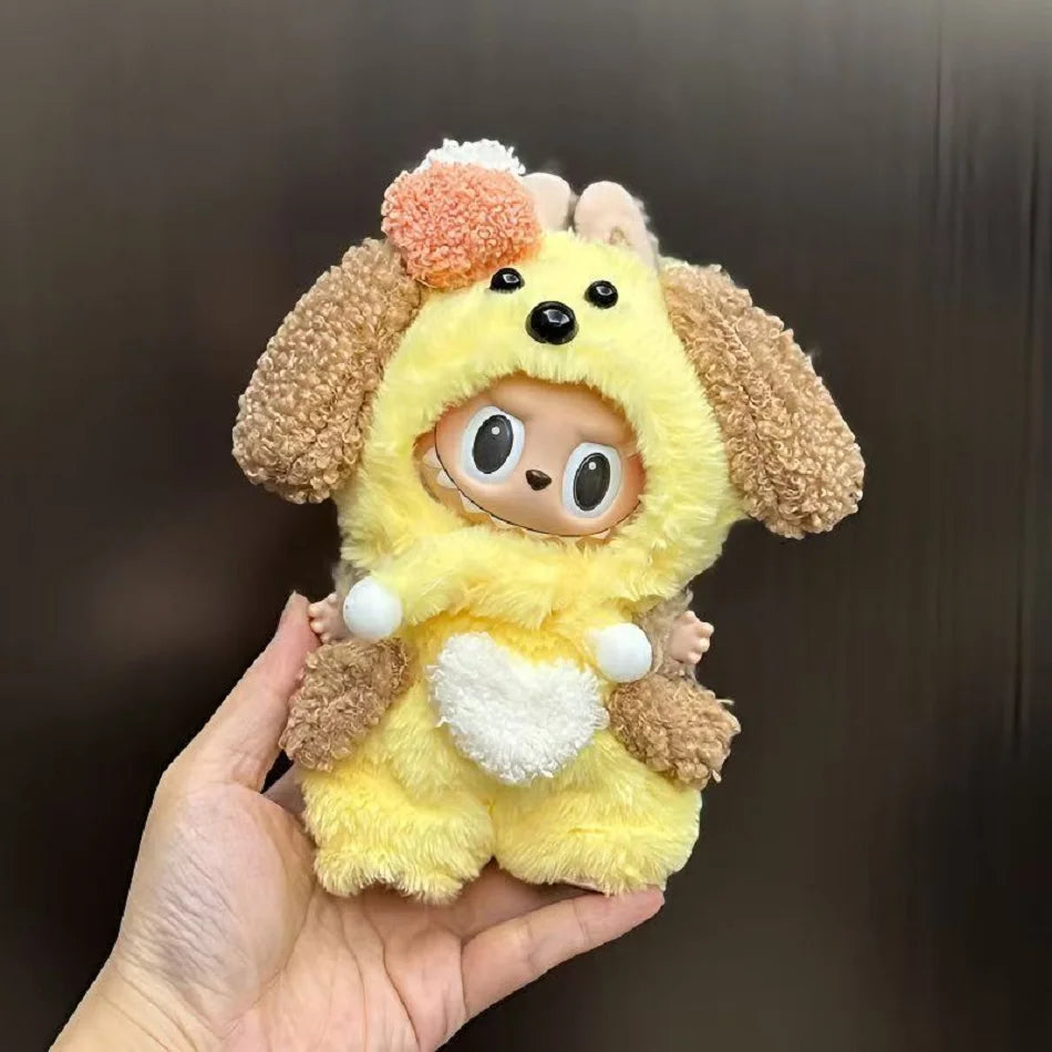 Anime Labubu Doll Clothes Fashion Overalls Labubu Idol V1 V2 Dolls Clothing Accessories 15/17cm Plush Doll Universal In stock