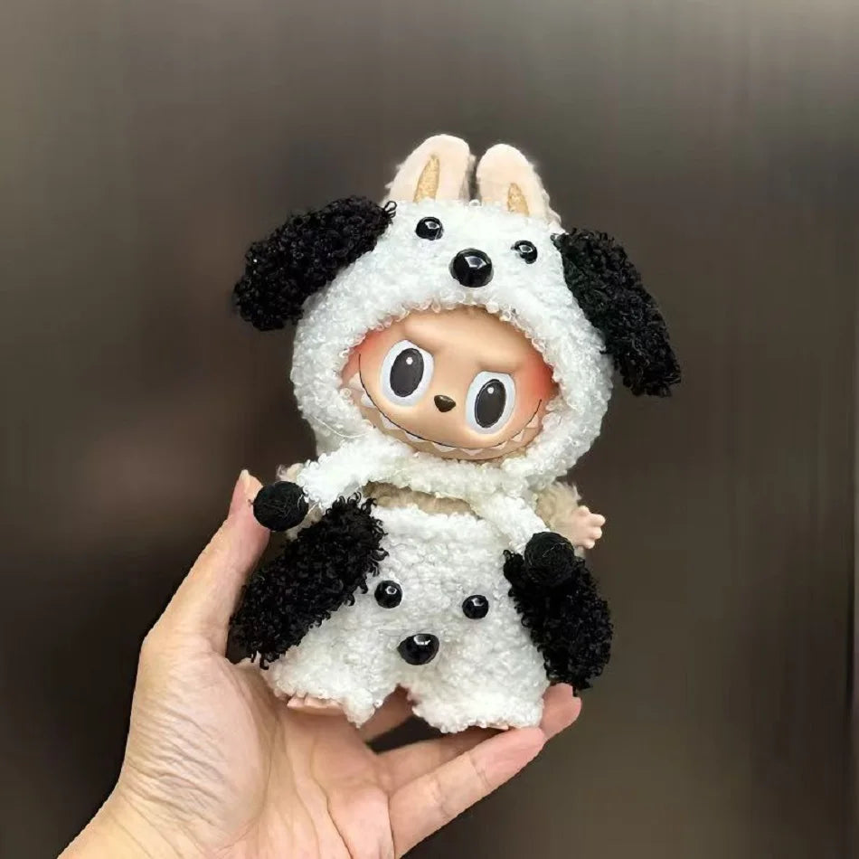 Anime Labubu Doll Clothes Fashion Overalls Labubu Idol V1 V2 Dolls Clothing Accessories 15/17cm Plush Doll Universal In stock